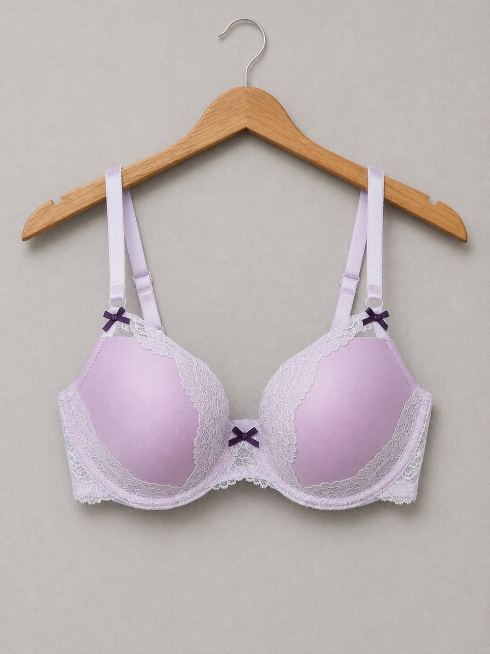 🍒3/33$ Victoria’s Secret Lilac Lace Dream Angels Lined Demi Bra 34D